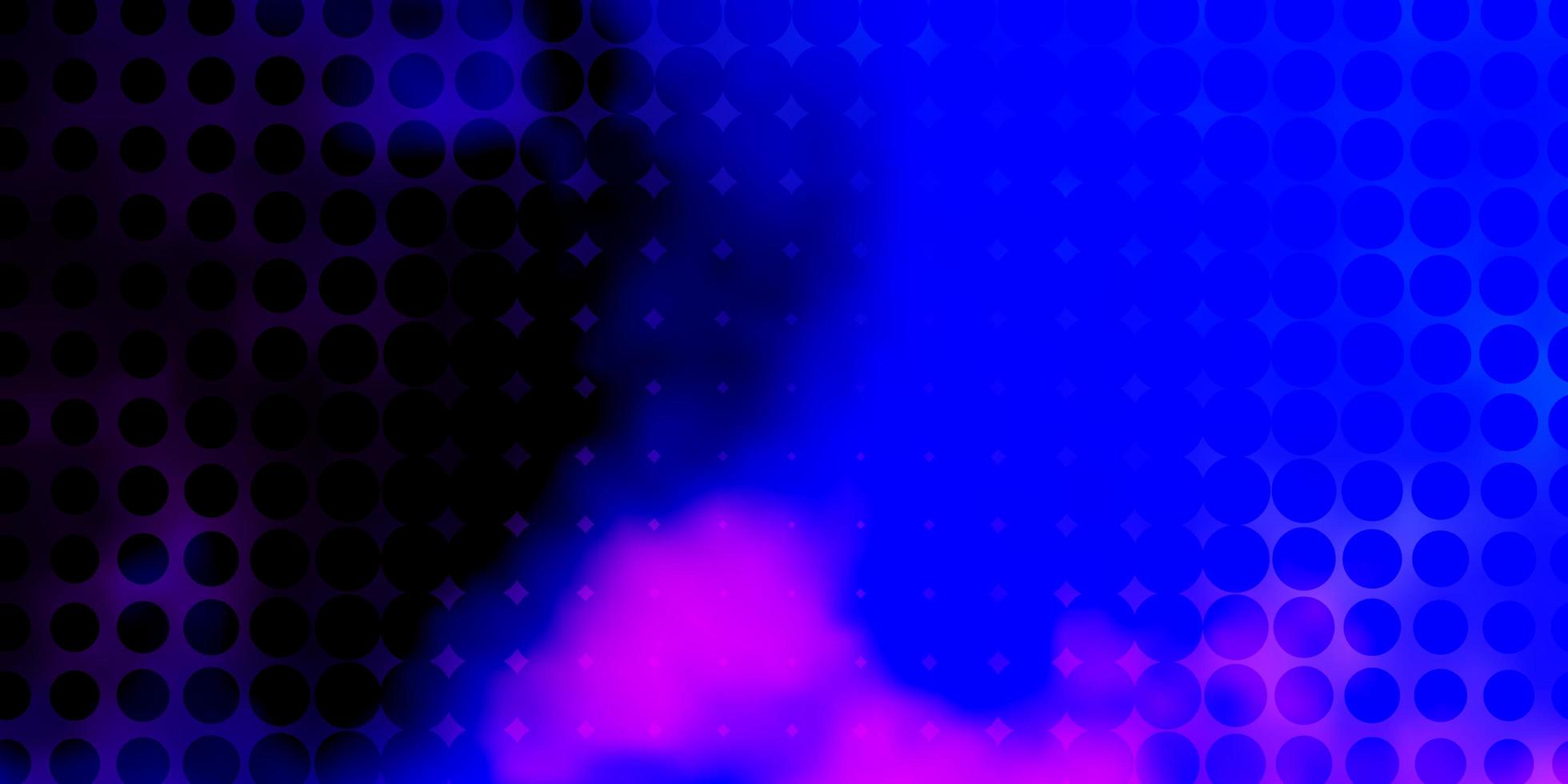 blå och rosa bakgrund med cirklar. vektor