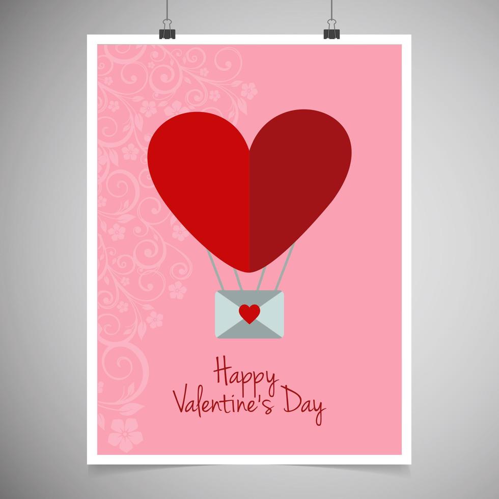 Lycklig valentines dag illustration av kärlek valentines dag uppsättning hälsning kort affisch flygblad baner design vektor