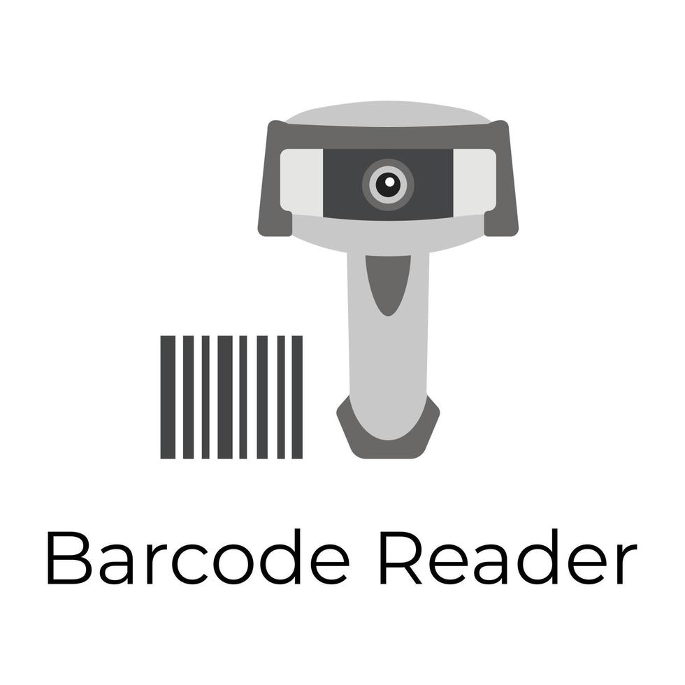 trendiger Barcode-Leser vektor