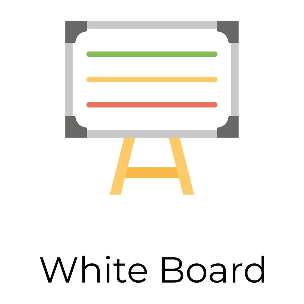 trendiga whiteboard koncept vektor
