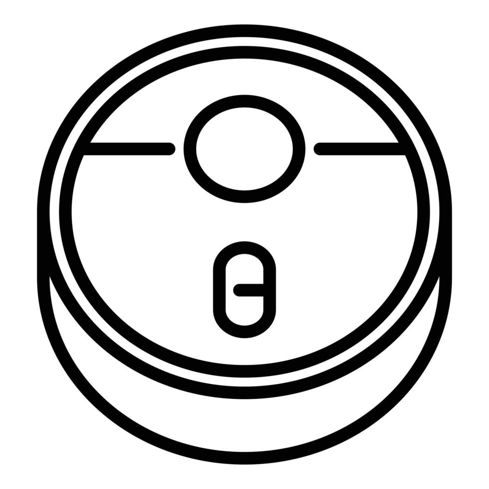 Auto-Staubsauger-Symbol, Umrissstil vektor