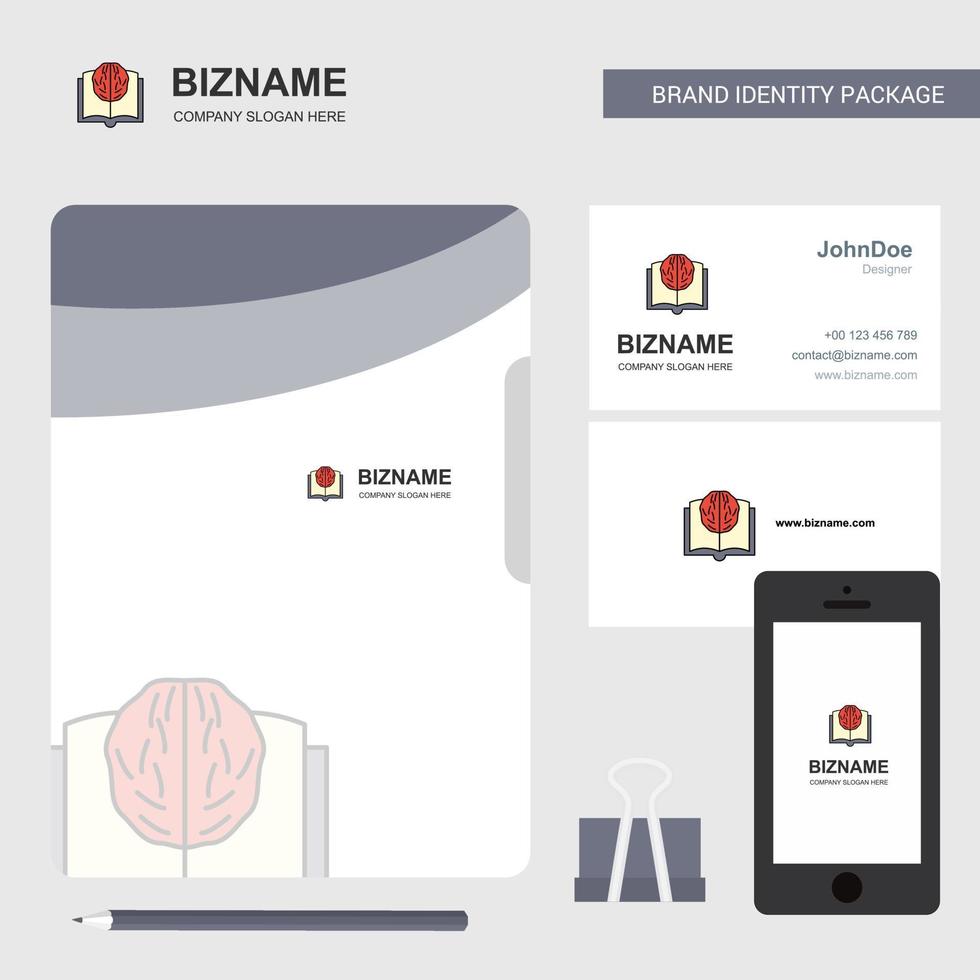 künstliche intelligenz business logo file cover visitenkarte und mobile app design vektorillustration vektor