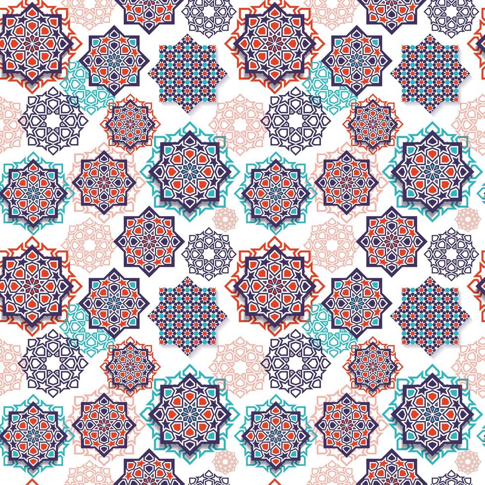 nahtloses Muster von Eid Mubarak Celebratio vektor