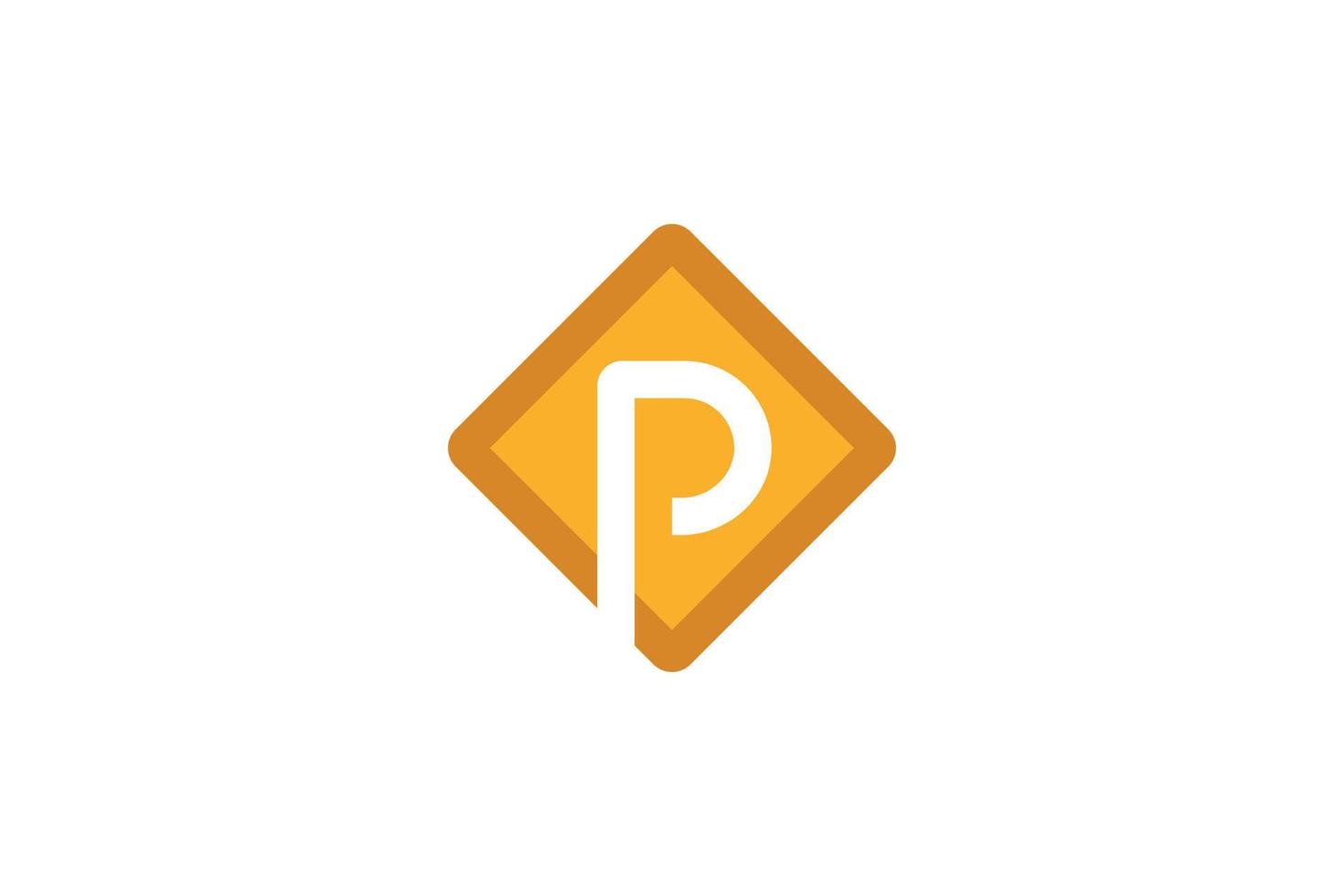 buchstabe p modernes logo vektor
