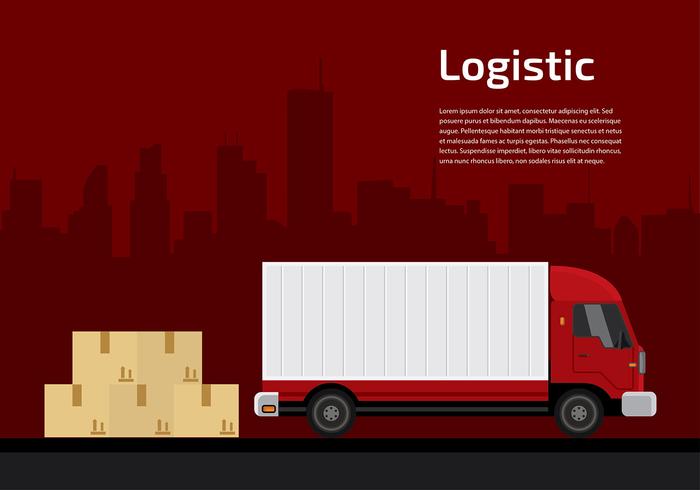 Camion Logistic Gratis Vector