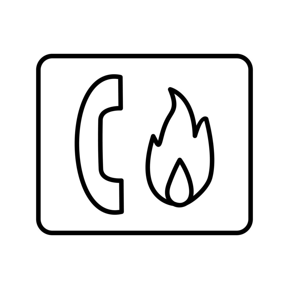 unik brand nödsituation vektor ikon