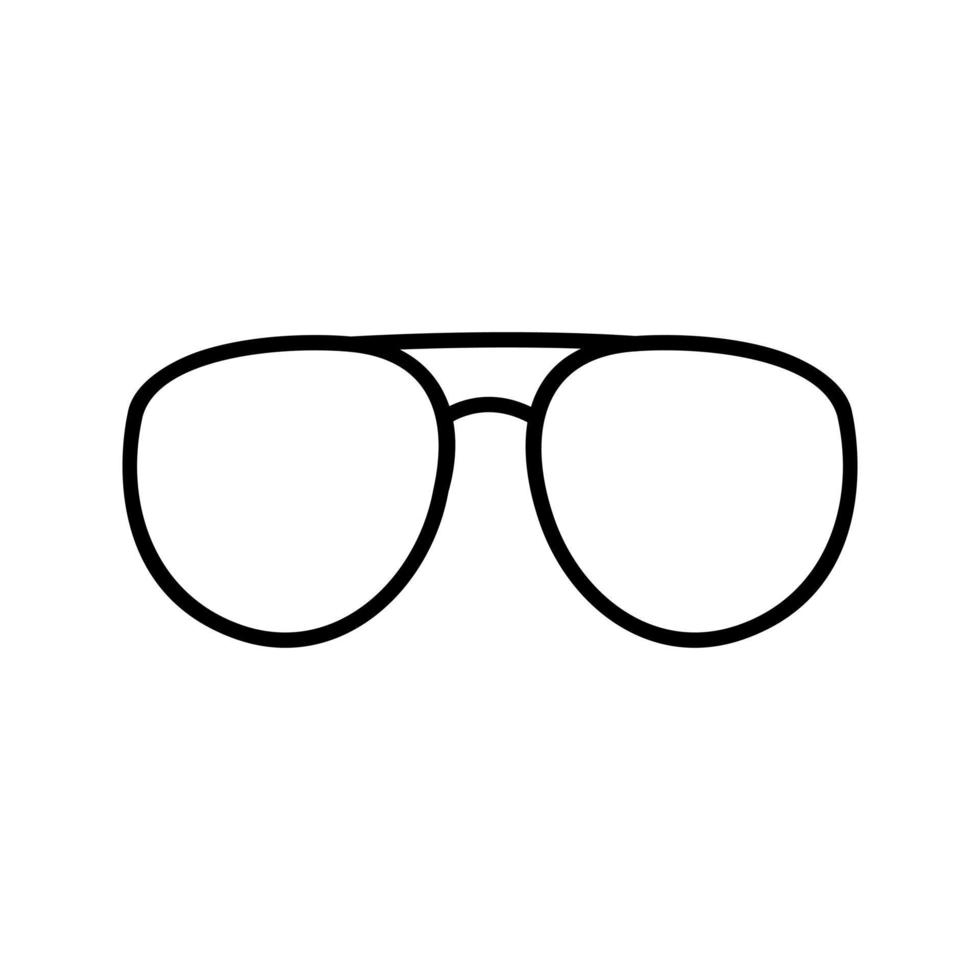 einzigartiges Brillenvektorsymbol vektor