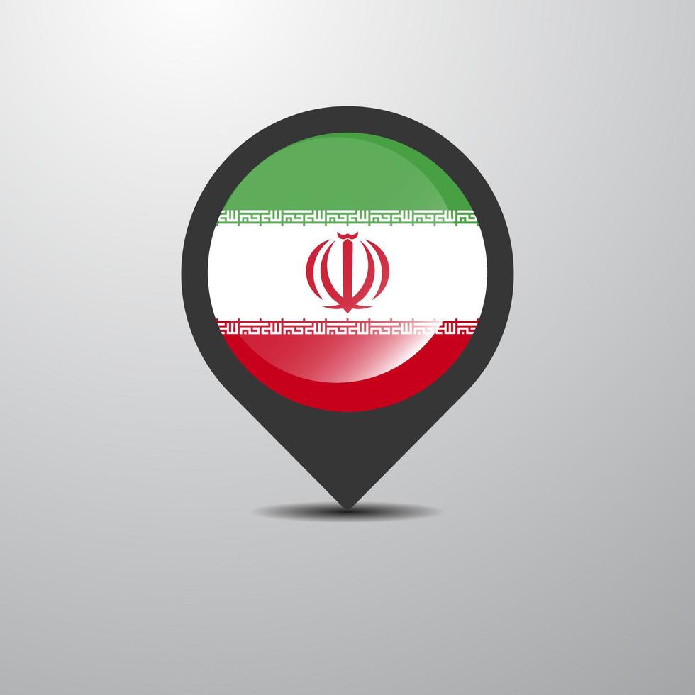 Iran kartnål vektor
