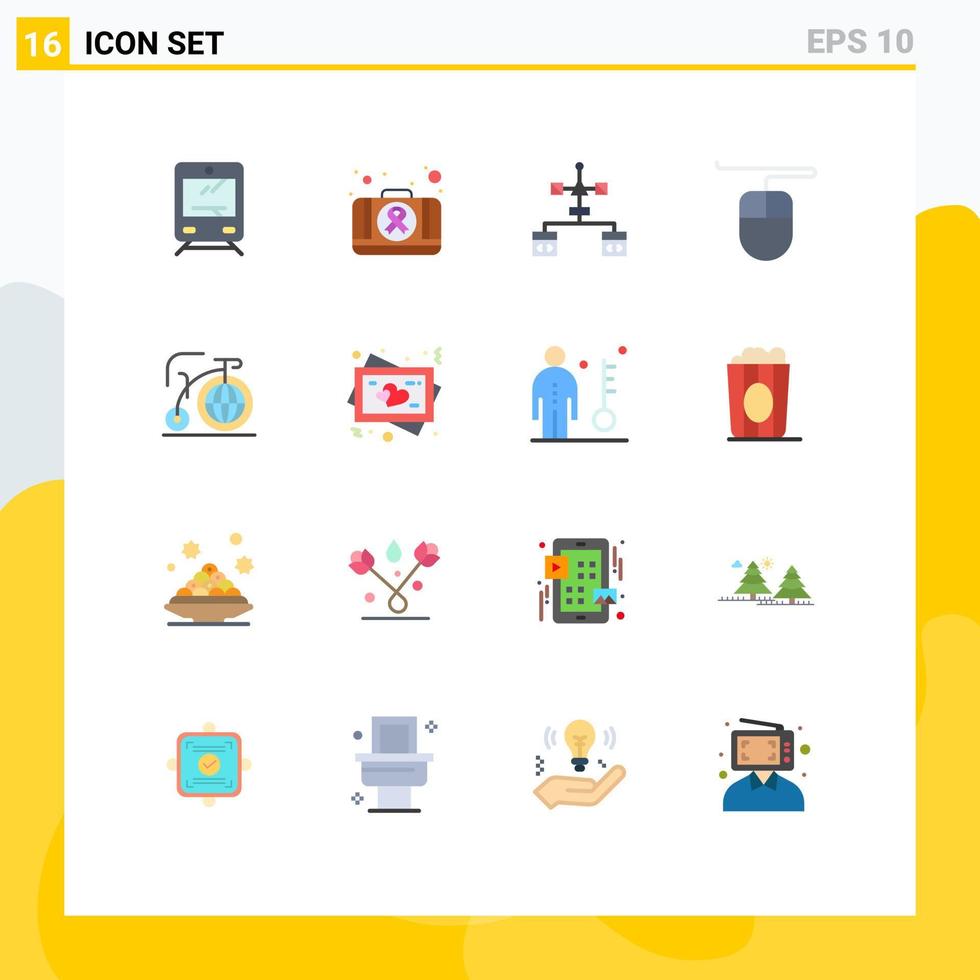 16 kreative Symbole, moderne Zeichen und Symbole der Traum-Big-App-Mausentwicklung, editierbares Paket kreativer Vektordesign-Elemente vektor
