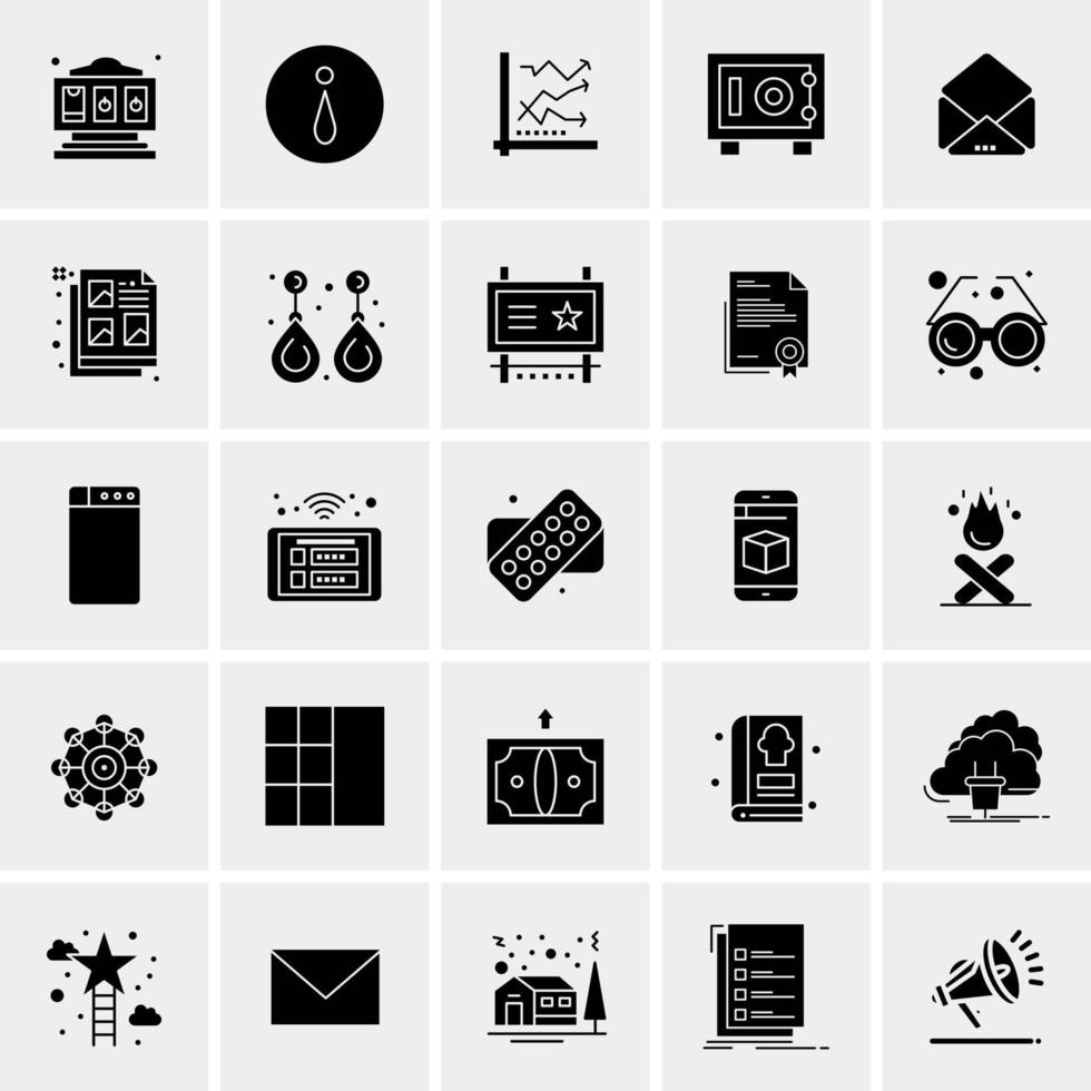 25 universelle Business-Icons Vektor kreative Icon-Illustration zur Verwendung in Web- und Mobilprojekten