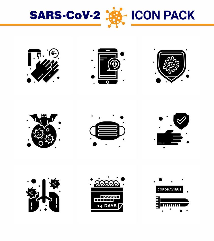 coronavirus förebyggande 25 ikon uppsättning blå ansikte virus skydd korona fladdermus viral coronavirus 2019 nov sjukdom vektor design element