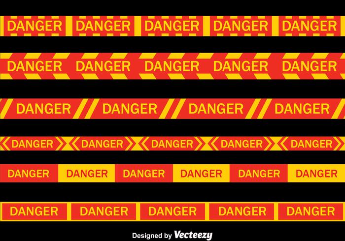 Danger Tape Collection Vektor