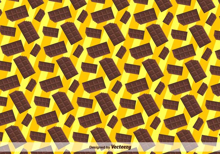 Bunt Flach Chocolate Bar Icon Seamless Pattern vektor