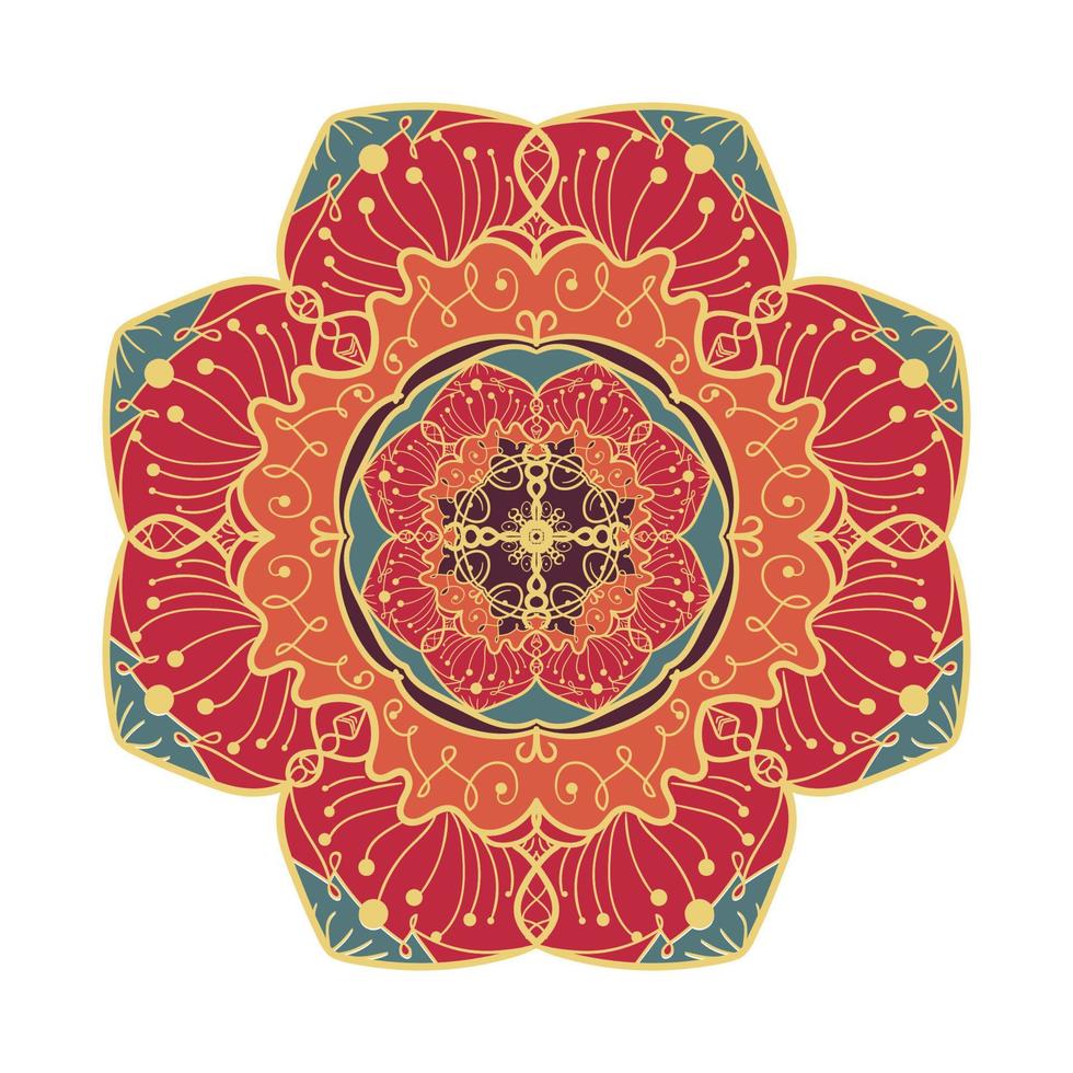 mandala linjemall vektor