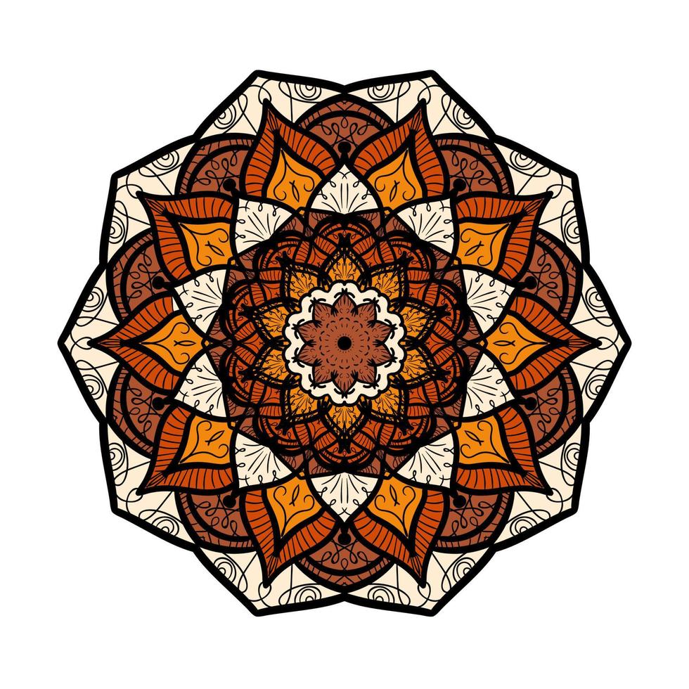 Mandala Linienvorlage vektor