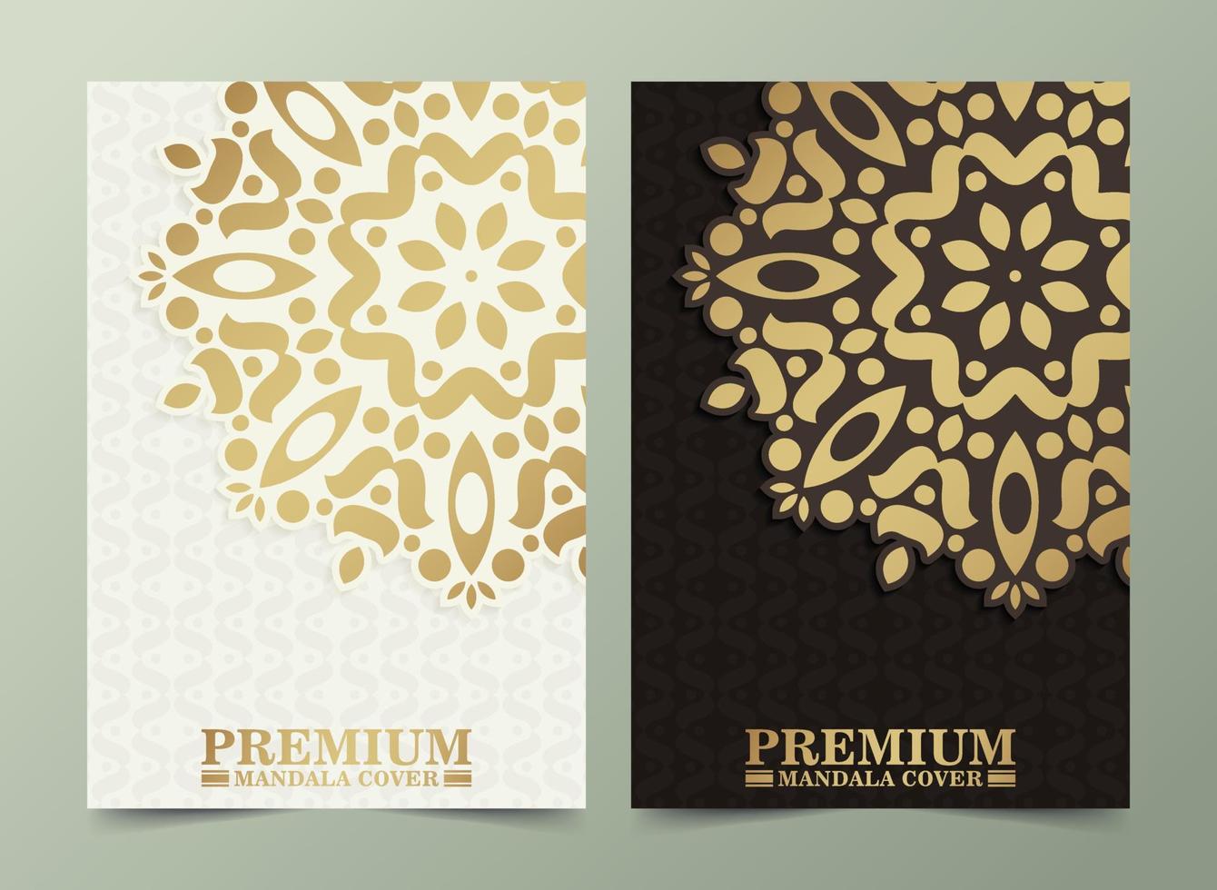 Luxus Premium Mandala Menü Design vektor