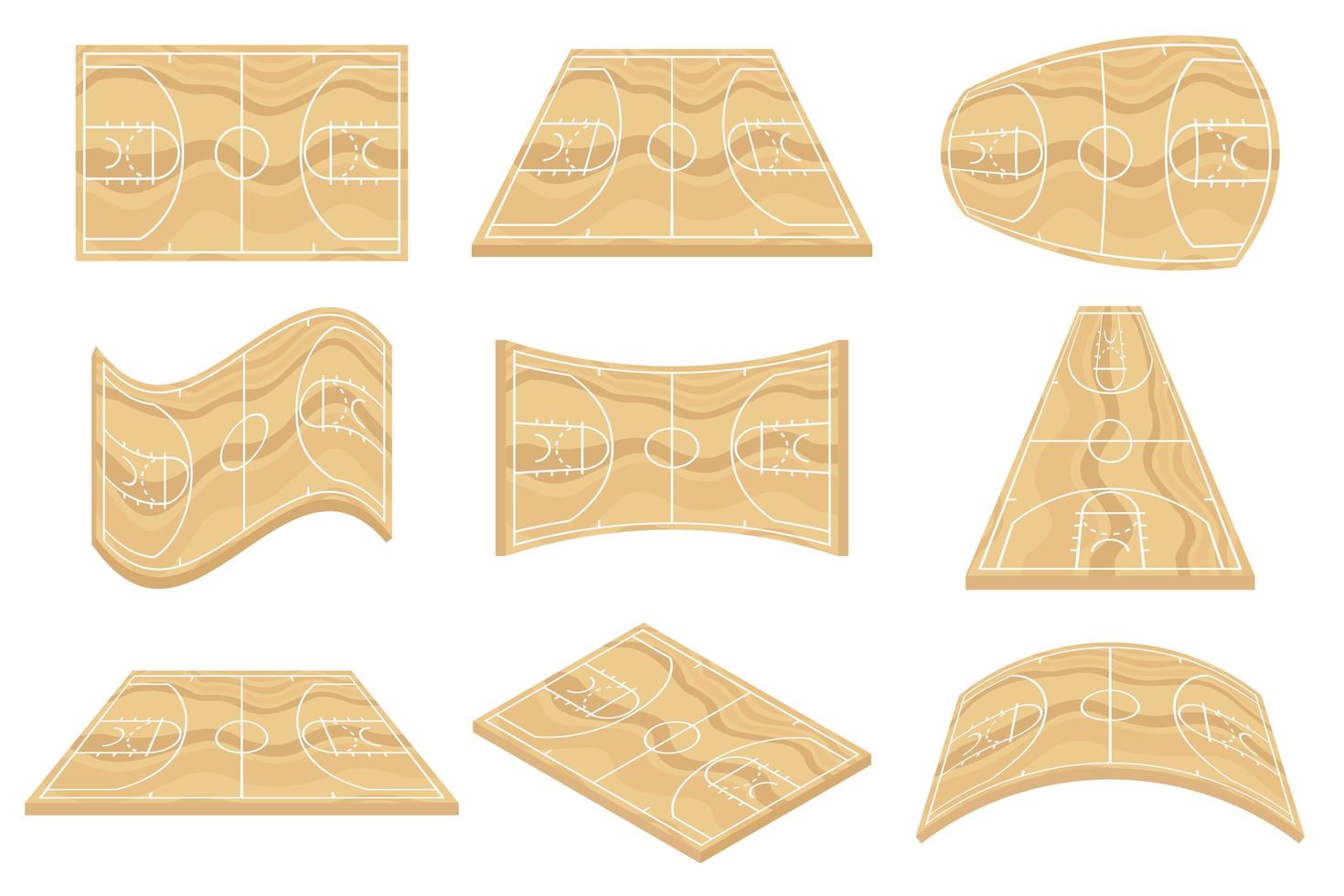 basketplan set vektor