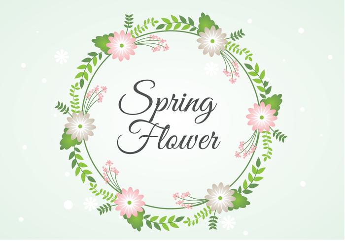Gratis Spring blomkrans Bakgrund vektor
