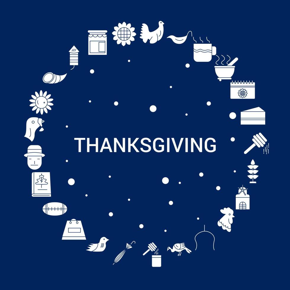 kreativer Thanksgiving-Symbolhintergrund vektor