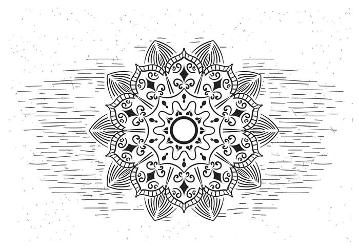 Gratis Mandala Vector Flower Illustration