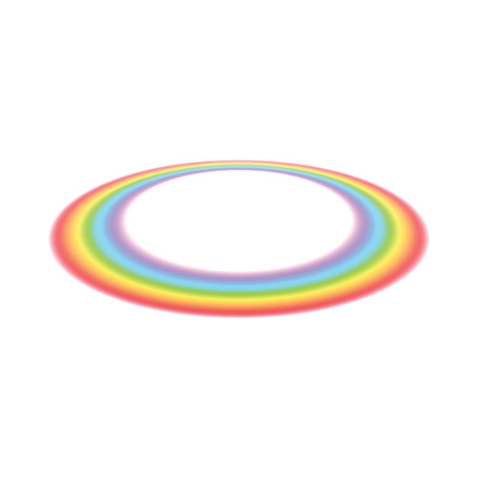 Regenbogen-Symbol, realistischer Stil vektor