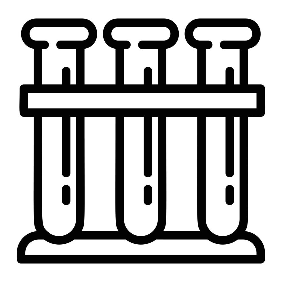 Reagenzglas-Symbol, Umrissstil vektor