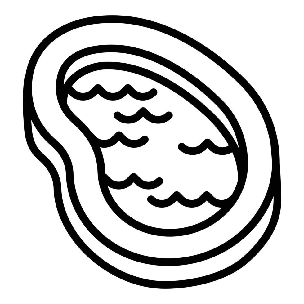 kleines Heimpool-Symbol, Umrissstil vektor