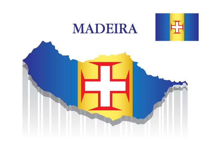 Madeira Karta vektor