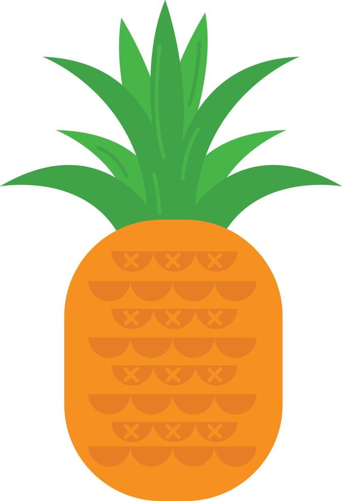 hand dragen stil teckning ananas vektor