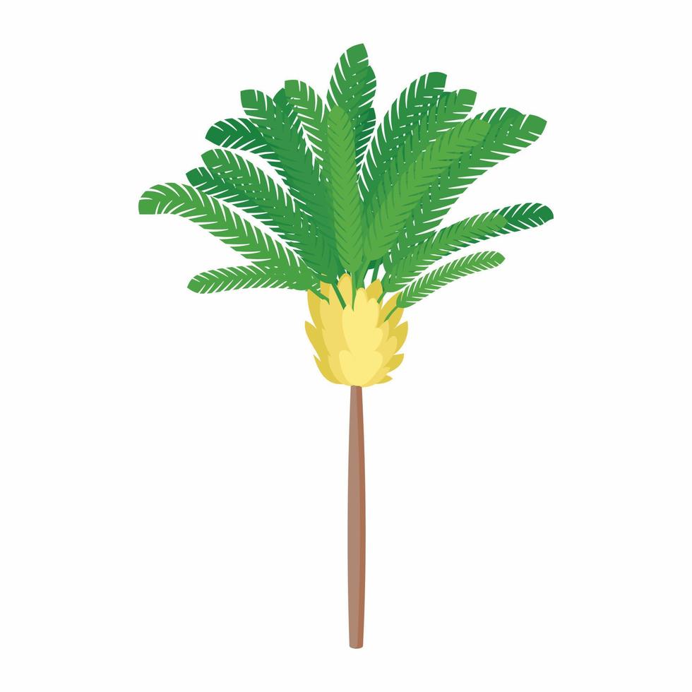 Bananen-Palme-Symbol, Cartoon-Stil vektor