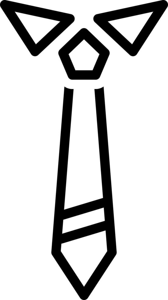 Liniensymbol für Krawatte vektor