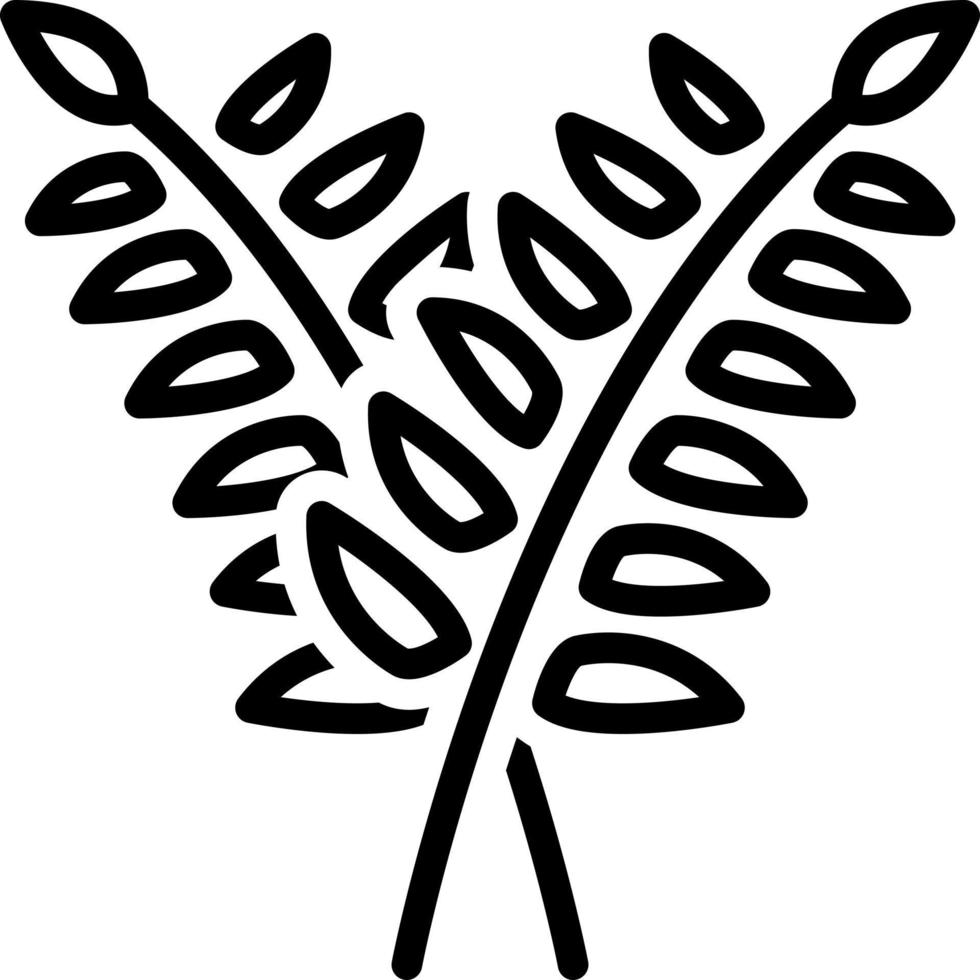 Lune-Symbol für Curry-Baum vektor