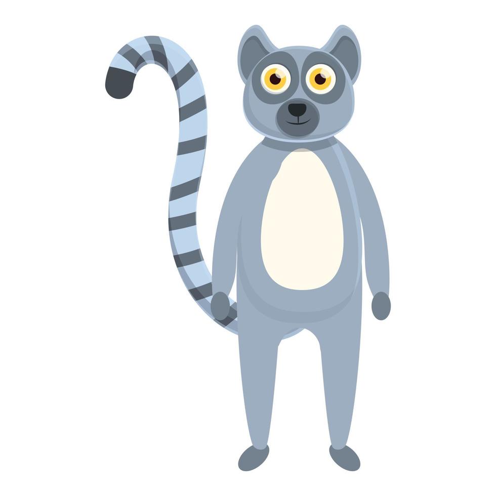 lemur bebis ikon, tecknad serie stil vektor