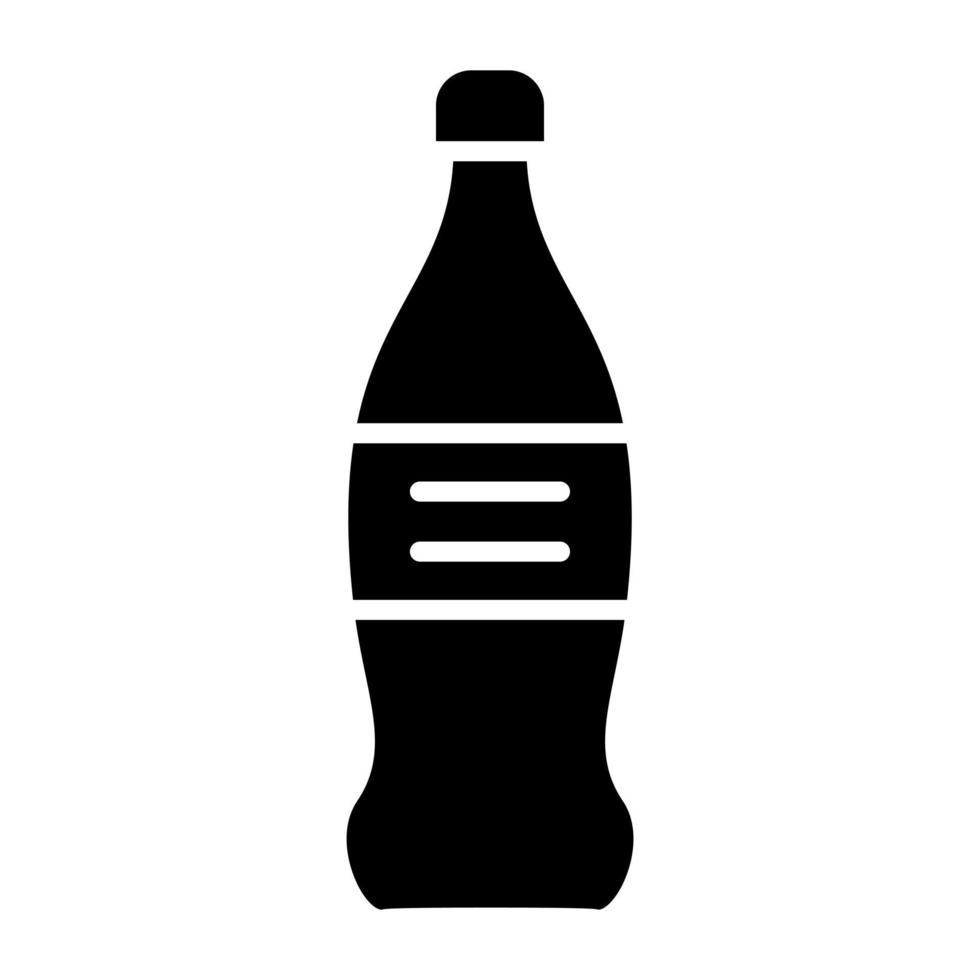 Symbolstil für alkoholfreie Getränke vektor