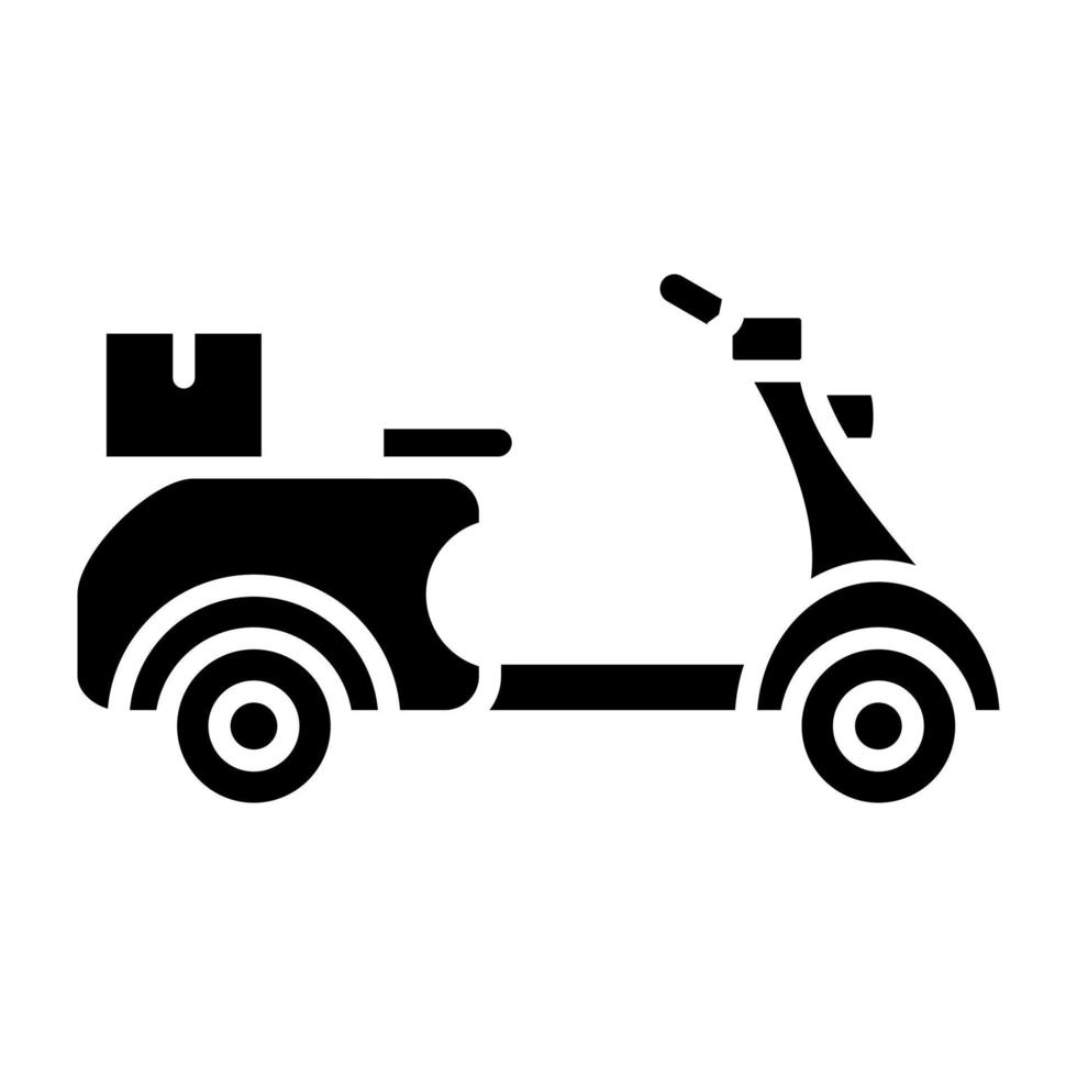 Lieferfahrrad-Icon-Stil vektor