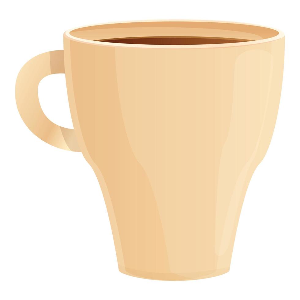 morgon- kaffe kopp ikon, tecknad serie stil vektor