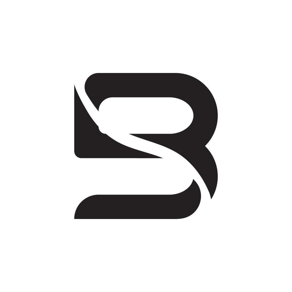 b-Buchstabe-Logo-Vektor-Illustration vektor