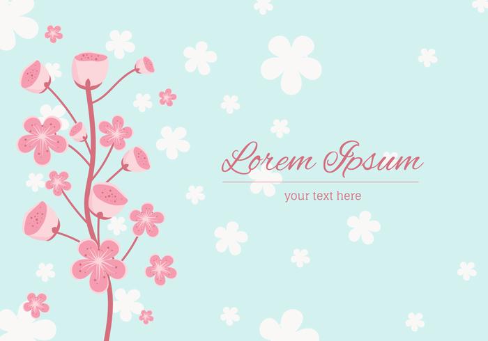 Peach Blossom Background Vector