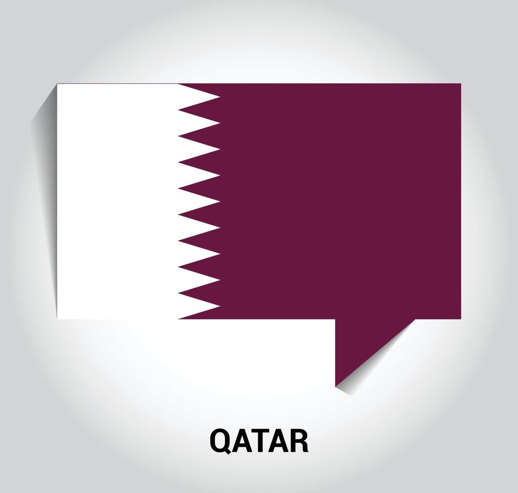 qatar flagga design vektor