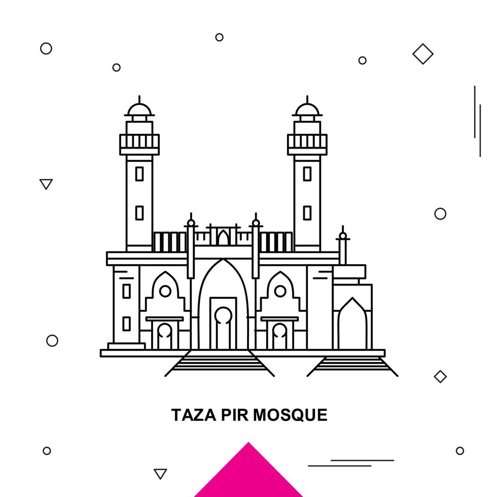 Taza-Pir-Moschee vektor