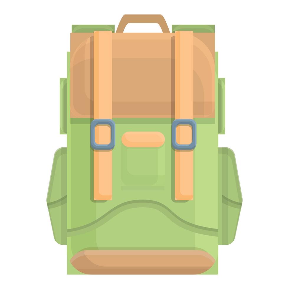 Camping-Rucksack-Symbol, Cartoon-Stil vektor