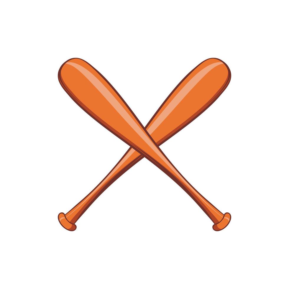 Baseballschläger-Symbol, Cartoon-Stil vektor