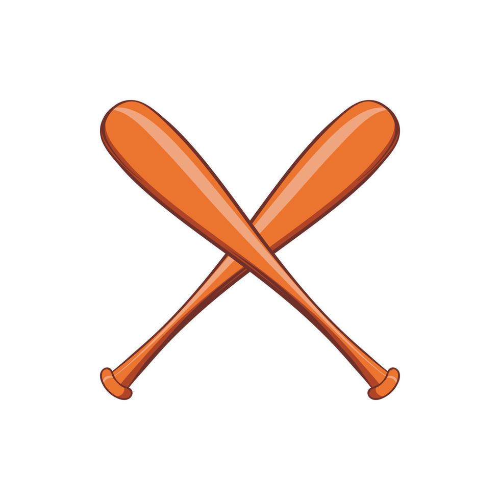 baseboll fladdermus ikon, tecknad serie stil vektor