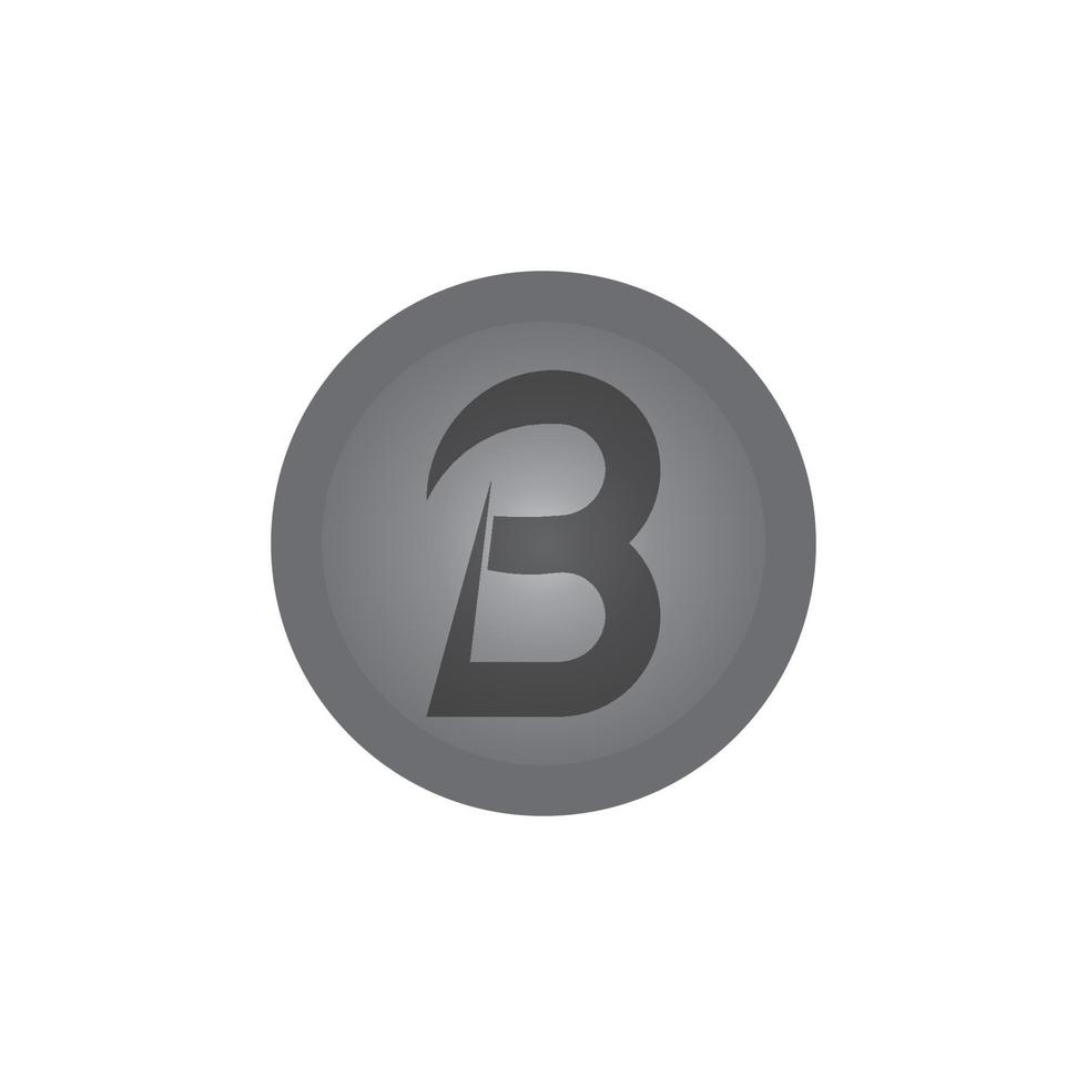 b brev logotyp vektor illustration
