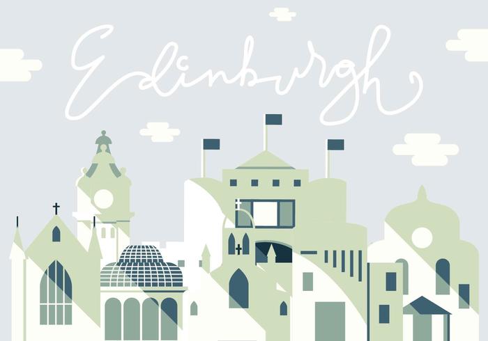 Vektor Illustration av Edinburgh City