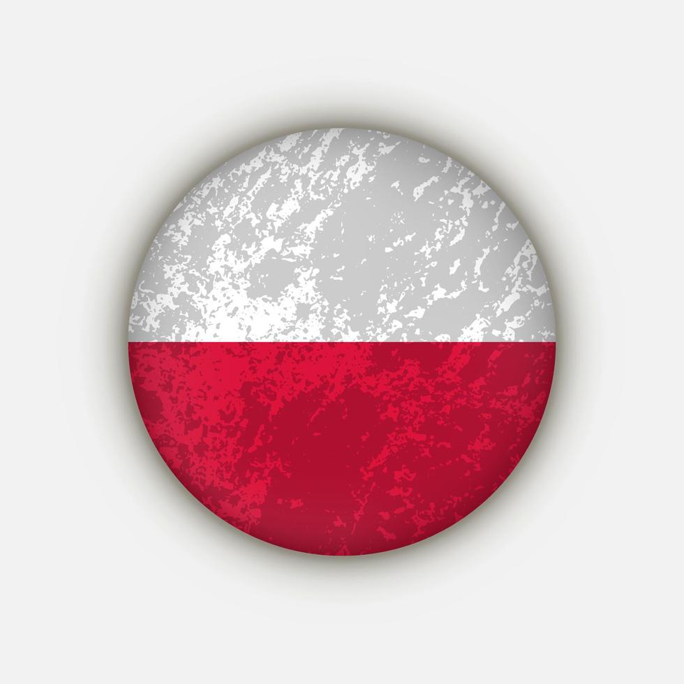 landet Polen. polska flaggan. vektor illustration.