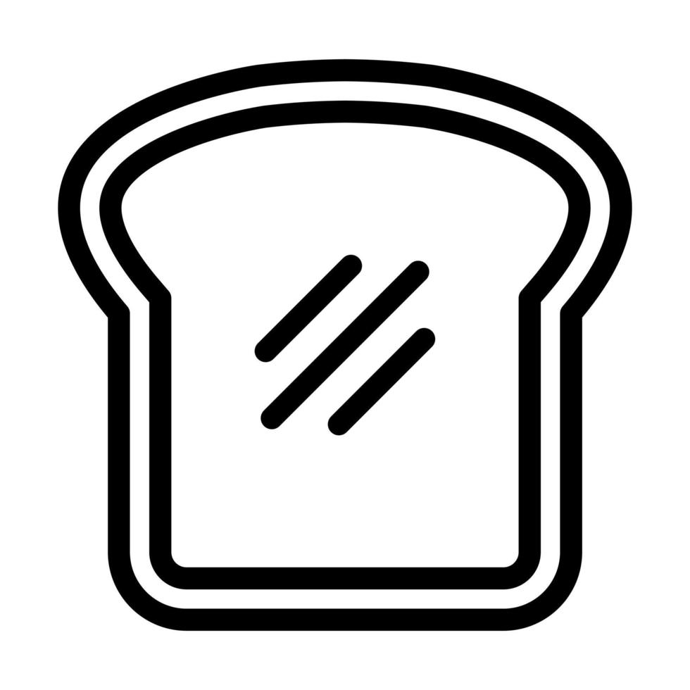 Toast-Icon-Design vektor