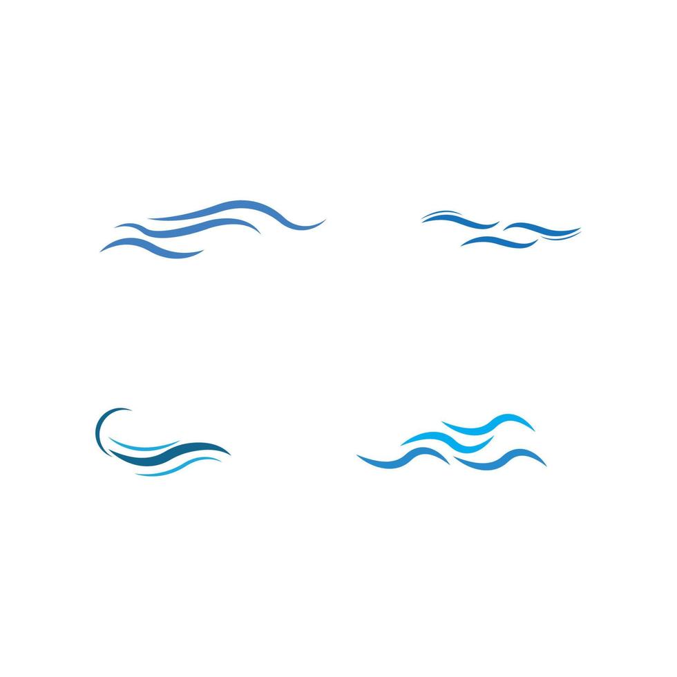 Wasserwelle Symbol Design Illustration Logo Vektor