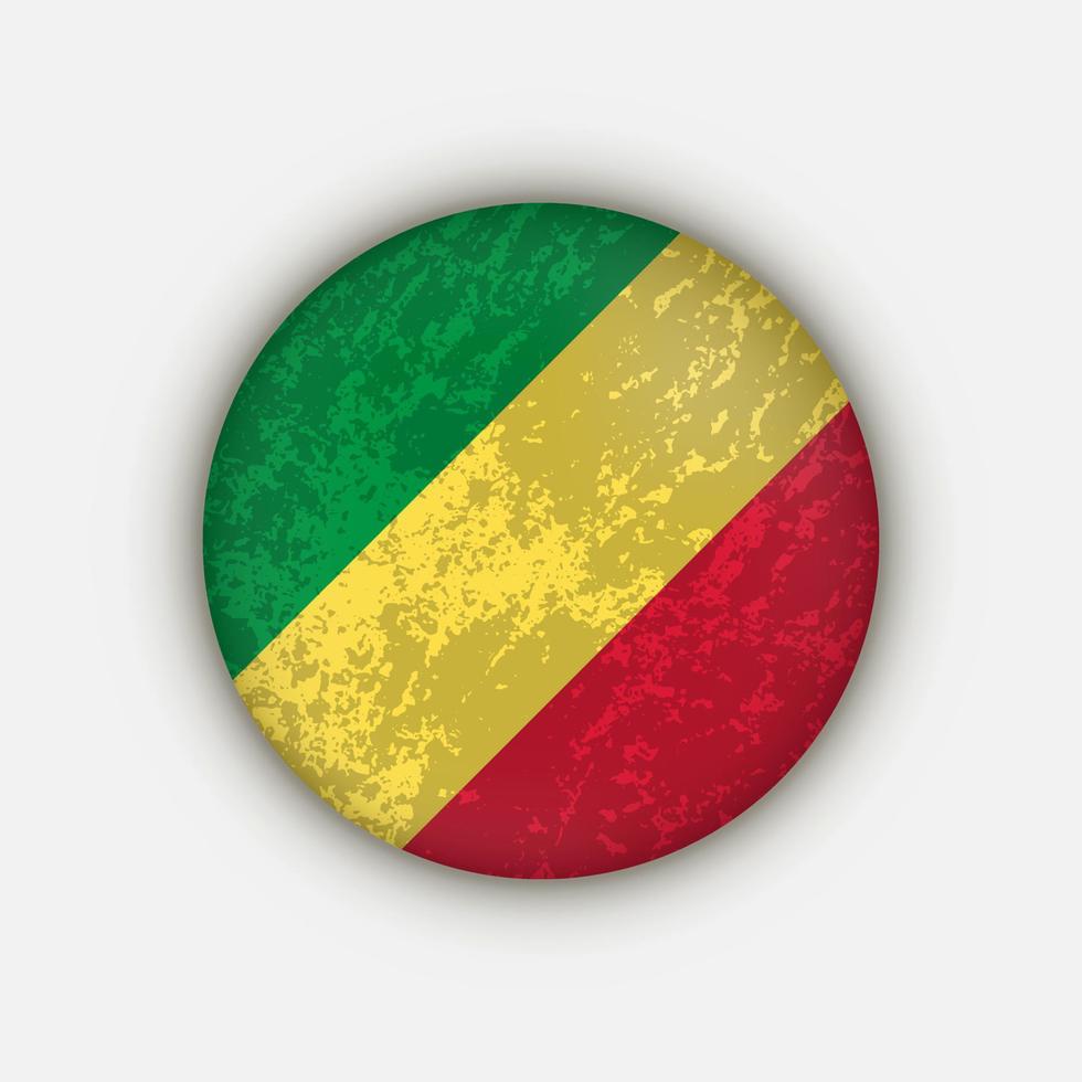 landsrepubliken Kongo. republiken Kongoflaggan. vektor illustration.
