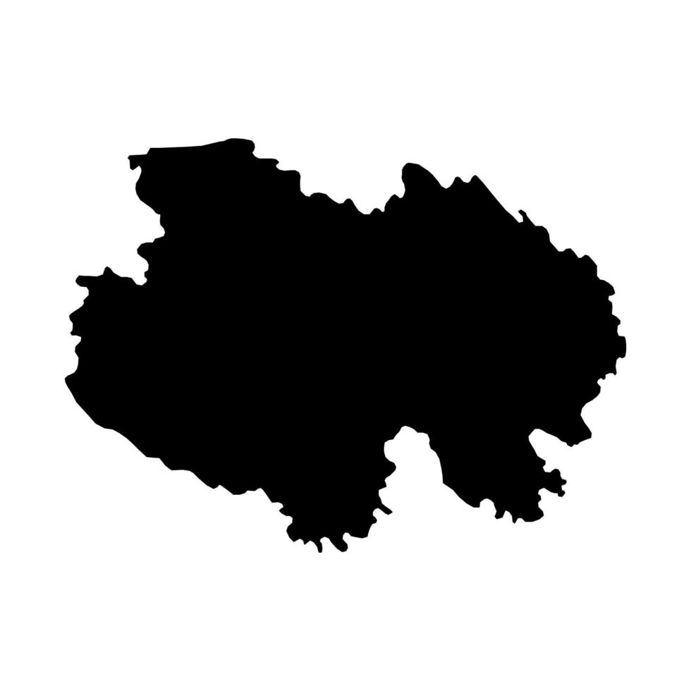 Karte der Provinz Qinghai, Verwaltungseinheiten von China. Vektor-Illustration. vektor